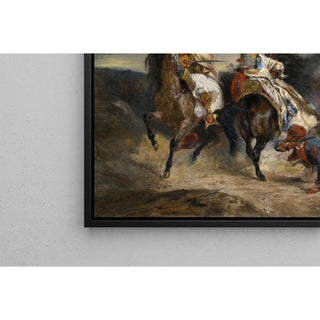 Le Combat du Giaour et de Hassan - Eugène Delacroix | Reproduction Tableau Décoration murale affiche copie