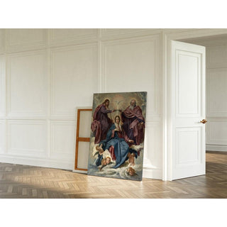 Le Couronnement de la Vierge - Diego Velázquez | Reproduction Tableau Décoration murale affiche copie