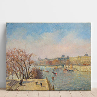 Le Louvre, Matin, Lumière du soleil - Camille Pissarro | Reproduction Tableau Décoration murale affiche copie