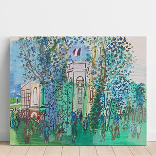 Le Pesage à Deauville - Raoul Dufy | Reproduction Tableau Décoration murale affiche copie