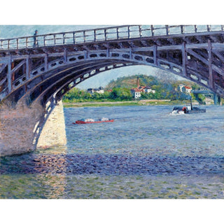 Le Pont d'Argenteuil et la Seine - Gustave Caillebotte | Reproduction Tableau Décoration murale affiche copie