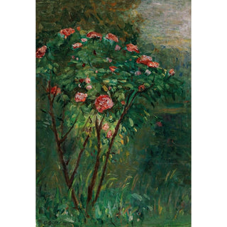 Le Rosier Fleuri - Gustave Caillebotte | Reproduction Tableau Décoration murale affiche copie