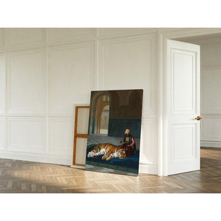 Le Tigre et le Gardien - Jean-Léon Gérôme | Reproduction Tableau Décoration murale affiche copie