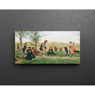 Le jeu du saute-mouton - Raffaello Sorbi | Reproduction Tableau Décoration murale affiche copie