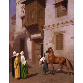 Le marché aux chevaux - Jean-Léon Gérôme | Reproduction Tableau Décoration murale affiche copie