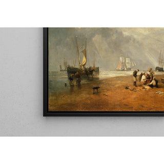 Le marché aux poissons à la plage de Hastings - Joseph Mallord William Turner | Reproduction Tableau Décoration murale affiche copie