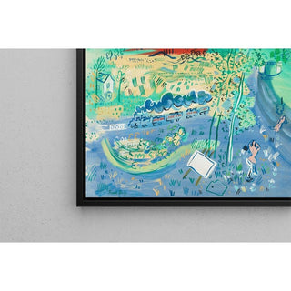 Le train bleu - Raoul Dufy | Reproduction Tableau Décoration murale affiche copie