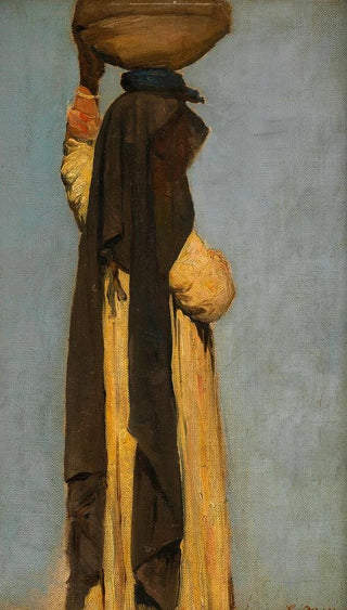 Leopold Carl Mller - Figurenstudie einer geftragenden Araberin.webp