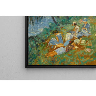 Les Andelys, la Famille Lebasque au bord de l'eau - Henri Lebasque | Reproduction Tableau Décoration murale affiche copie