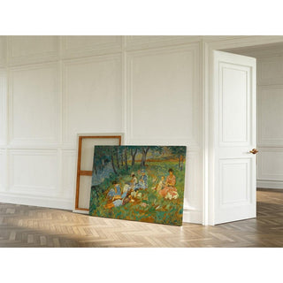 Les Andelys, la Famille Lebasque au bord de l'eau - Henri Lebasque | Reproduction Tableau Décoration murale affiche copie