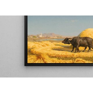 Les batteurs de céréales, Égypte - Jean-Léon Gérôme | Reproduction Tableau Décoration murale affiche copie