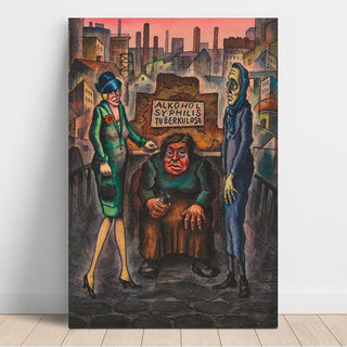 Les trois fléaux du peuple - Karl Wiener | Reproduction Tableau Décoration murale affiche copie