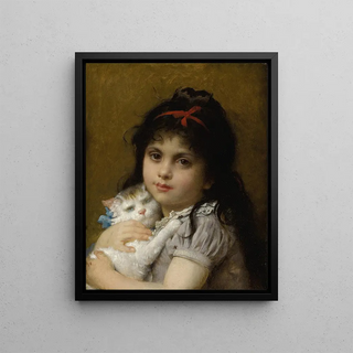 LonJeanBasile Perrault - Girl With A Kitten.webp