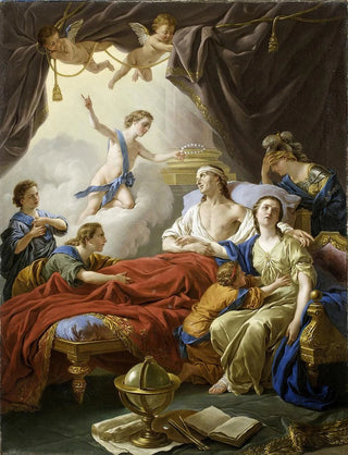 LouisJeanFranois Lagrene - Allegory On The Death Of The Dauphin.webp