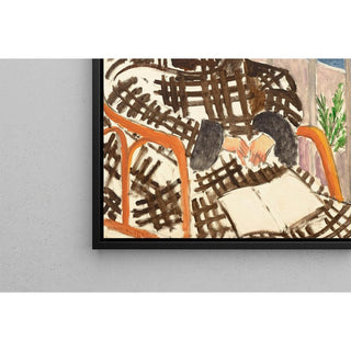 Mademoiselle Matisse en Manteau Écossais - Henri Matisse | Reproduction Tableau Décoration murale affiche copie