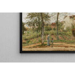 Maisons à Bougival Automne - Camille Pissarro | Reproduction Tableau Décoration murale affiche copie