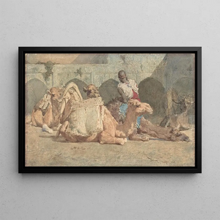 Mariano Fortuny Marsal - Camels Reposing Tangiers.webp