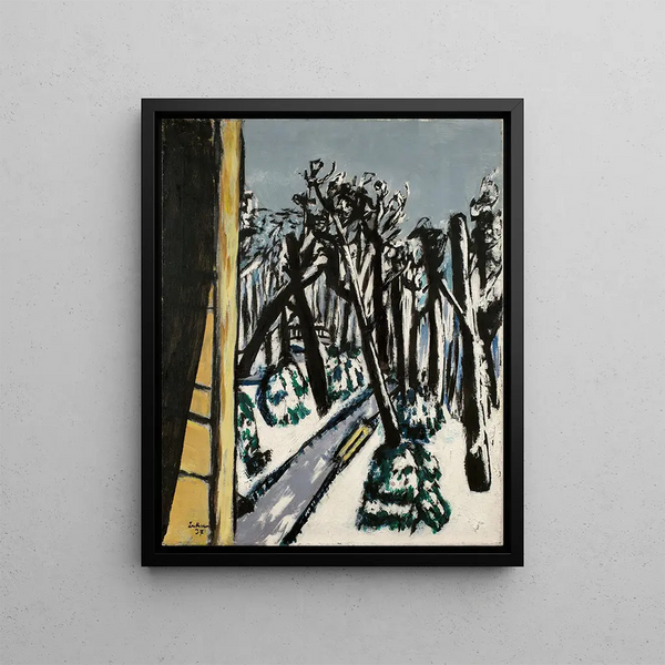 Zoo en invierno - Max Beckmann — cuadro enmarcado en la pared