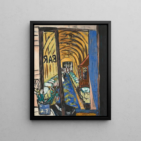 Un bar en París - Max Beckmann — cuadro enmarcado en la pared