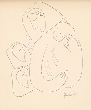 Mikul Galanda - Matka s dieaom v perinke a s dvoma enami.webp