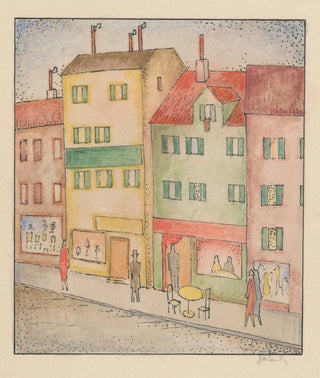 Mikul Galanda - Street with a pastry shop.webp