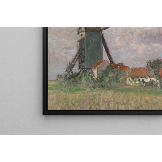 Moulin à vent et village en Belgique - Alfred Zoff | Reproduction Tableau Décoration murale affiche copie
