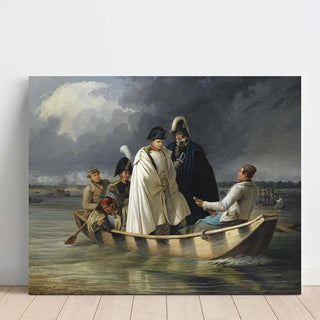 Napoléon quittant la Lobau après la défaite à la bataille d'Aspern d'Anton von Perger | Reproduction Tableau Décoration murale affiche copie