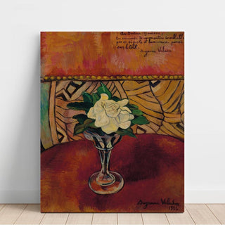 Nature Morte à la Rose Blanche - Suzanne Valadon | Reproduction Tableau Décoration murale affiche copie
