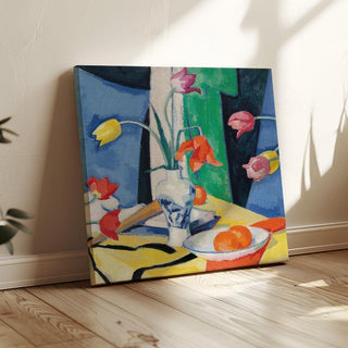Nature morte avec des tulipes - Samuel John Peploe | Reproduction Tableau Décoration murale affiche copie