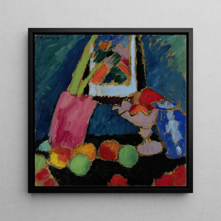 Nature morte avec un bol violet - Alexej von Jawlensky