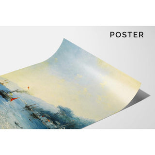 Navires sur le Bosphore, Constantinople - Ivan Konstantinovich Aivazovsky | Reproduction Tableau Décoration murale affiche copie