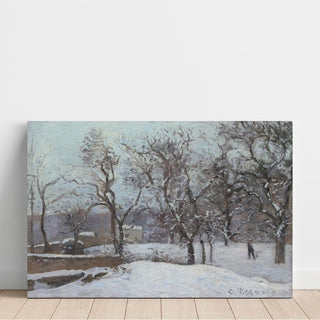 Neige à Louveciennes - Camille Pissarro | Reproduction Tableau Décoration murale affiche copie
