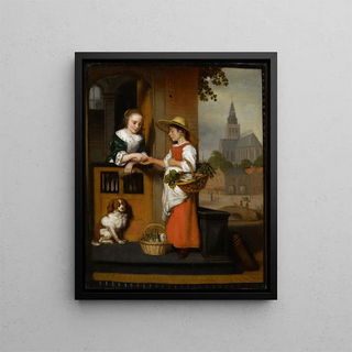 Nicolaes Maes - Vegetable Seller.webp