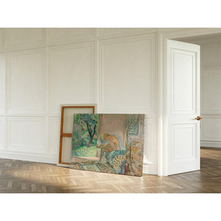 Nu Assis Sur Un Canapé Près De La Fenêtre - Henri Lebasque | Reproduction Tableau Décoration murale affiche copie