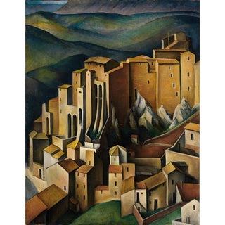 Olevano - Alexander Kanoldt | Reproduction Tableau Décoration murale affiche copie