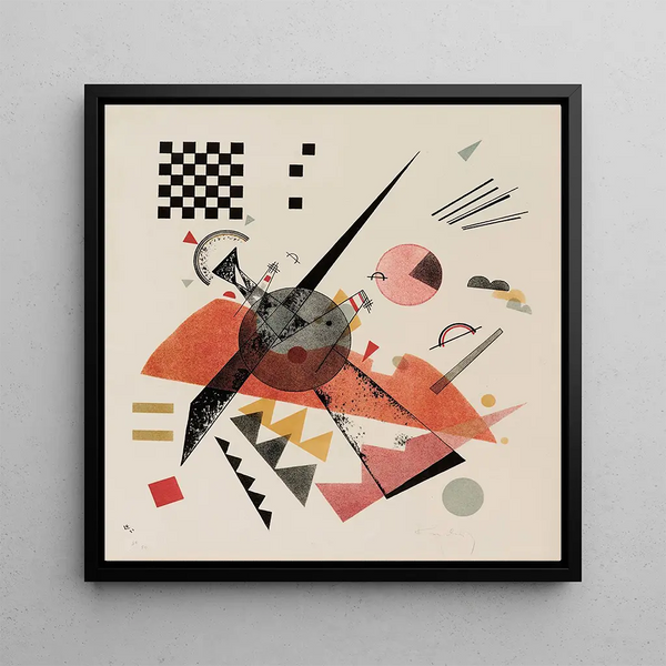 Naranja - Wassily Kandinsky — cuadro enmarcado en la pared
