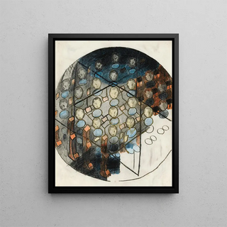 Otto MeyerAmden - Im Mnster Erwartung Entwurf fr das Glasfenster im Zwinglihaus ZrichWiedikon Gesamtkomposition.webp