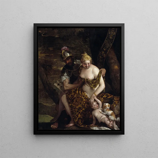 Paolo Veronese - Mars Venus and Cupid Mars and Venus With Cupid and a Dog.webp
