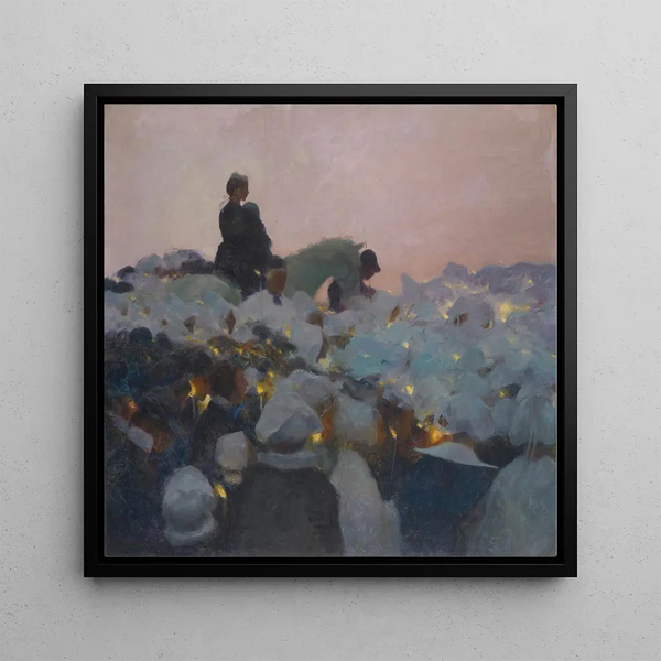 Perdón en Bretaña - Gaston La Touche — cuadro enmarcado en la pared