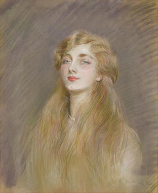 Paul Csar Helleu - Portrait of Mlle Blanche de Pas.webp