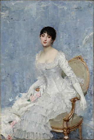 Paul Csar Helleu - Young Lady in White.webp