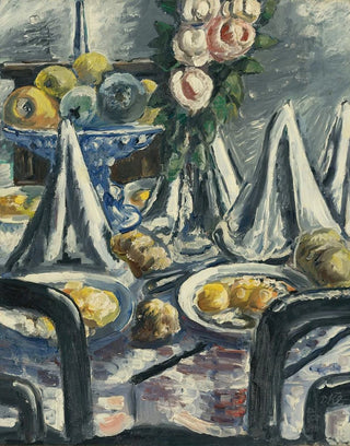 Paul Kleinschmidt - Gedeckter Tisch Mit Servietten Und Rosen Table Set With Napkins And Roses.webp