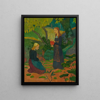 Paul Srusier - Jeune bretonne au pot vermillon et fillette agenouille.webp