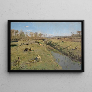 Paul von Ravenstein - Beim Holzfllen im Durlacher Wald.webp