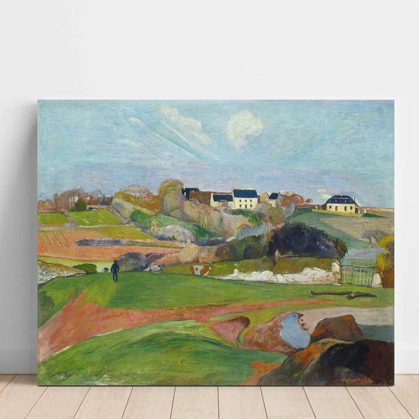 Reproducción del cuadro Paisaje en Pouldu de Paul Gauguin