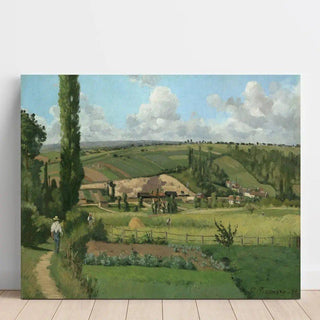 Paysage aux Pâtis, Pontoise - Camille Pissarro | Reproduction Tableau Décoration murale affiche copie