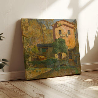 Paysage de la Riviera Ligure, Italie - Carl Moll | Reproduction Tableau Décoration murale affiche copie