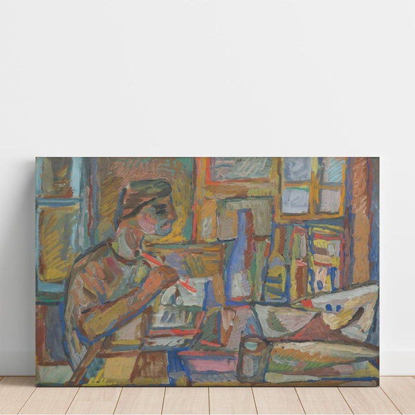 Reproducción del cuadro Pintor en el taller - Sasza Blonder