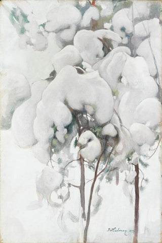 Pekka Halonen - SnowCovered Pine Saplings.webp