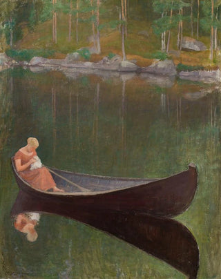 Pekka Halonen - Woman In A Boat.webp